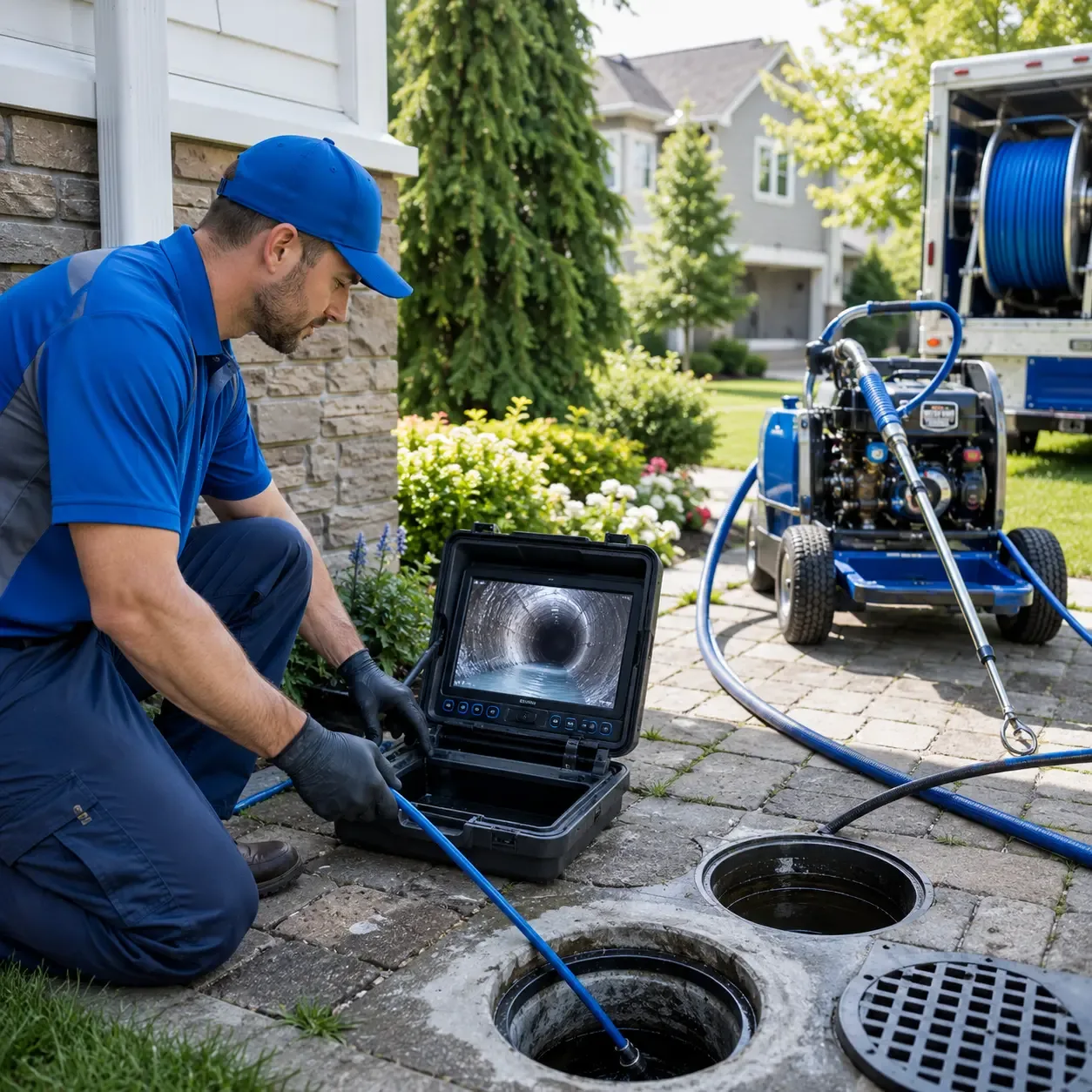 Outdoor drain cleaning professionals serving Ratcliff, TX